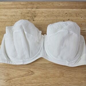 Special Request Glamorise 36C White Lace Strapless Underwire Vintage Bra Bridal